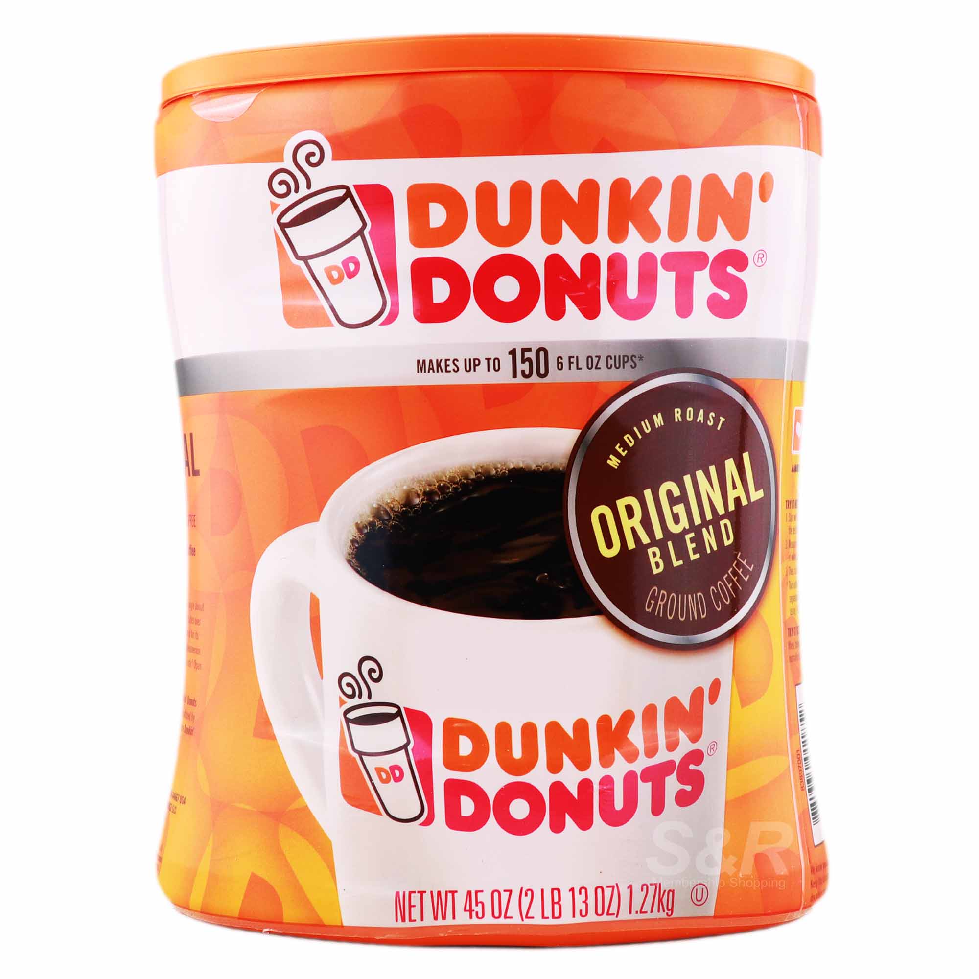 Dunkin Donuts Medium Roast Original Blend Ground Coffee 1.27kg Dunkin Donuts Medium Roast Original Blend Ground Coffee 1.27kg
